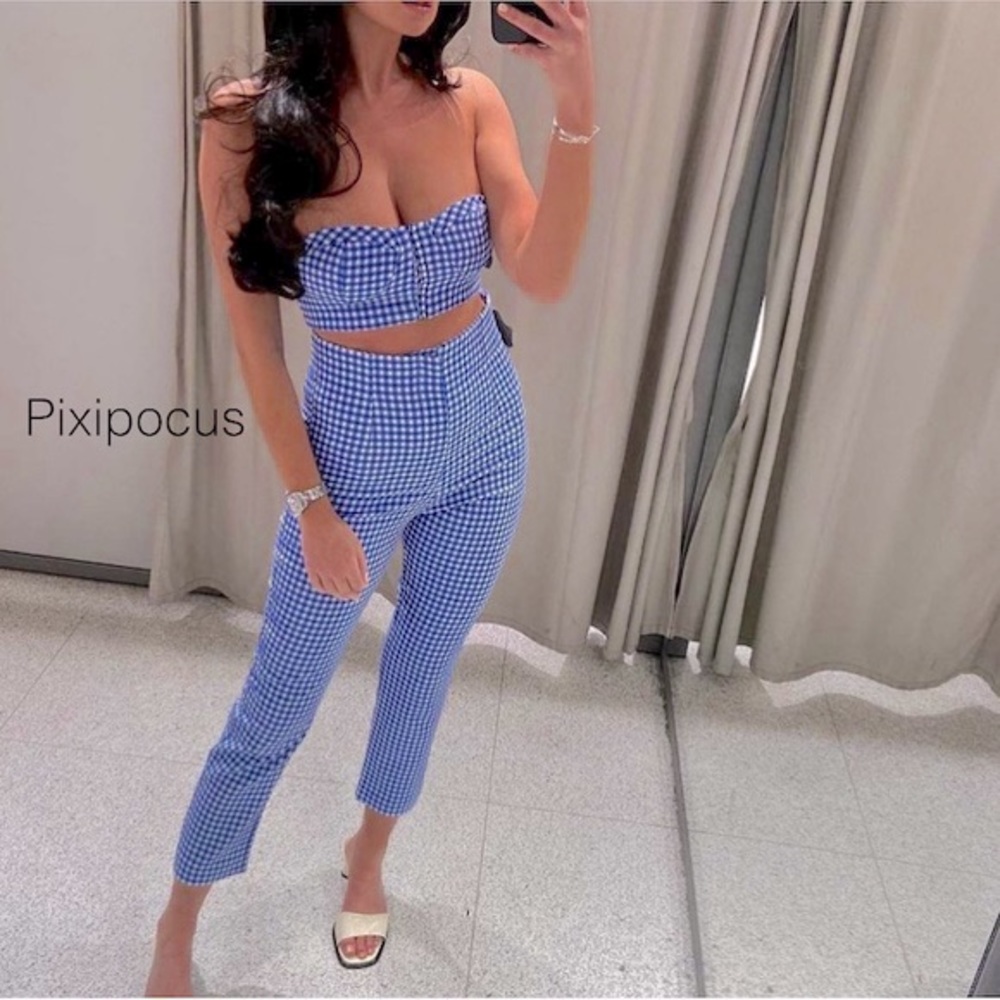 NEW! Zara Gingham Matching Set - NWT